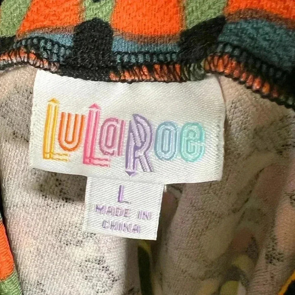 LuLaRoe Women's Large Colorful Aztec Stretch Knit Pencil Skirt Pull-On - Picture 3 of 3